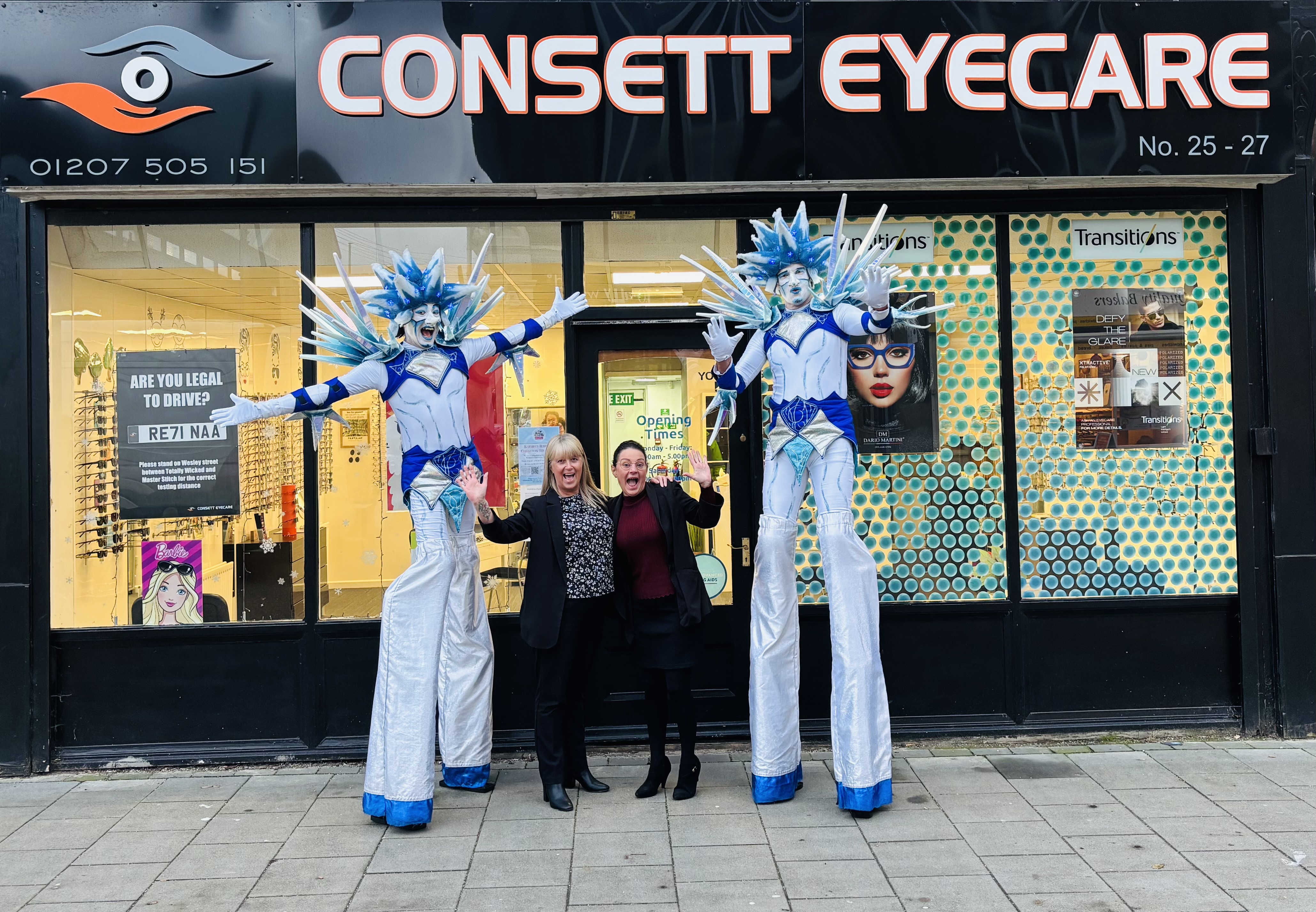 Consett Eyecare on opening day